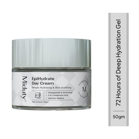 Miduty Epihydrate - 72 Hrs Moisture Lock - Hyaluronic Acid -Skin Hydration - Lightweight Gel - 50g