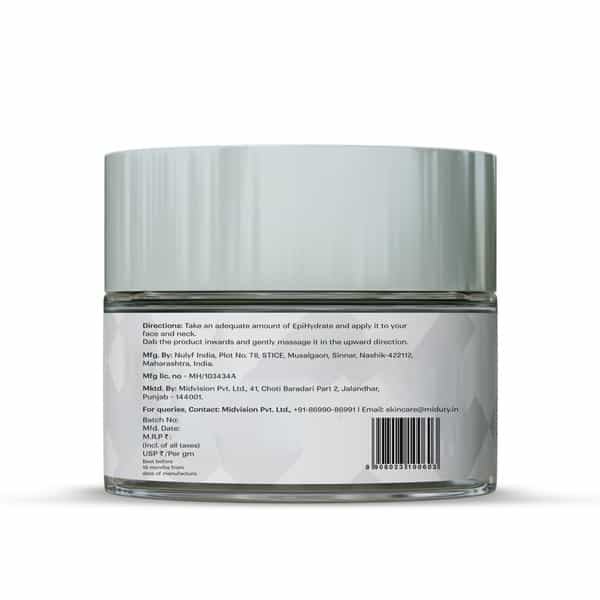 Miduty Epihydrate - 72 Hrs Moisture Lock - Hyaluronic Acid -Skin Hydration - Lightweight Gel - 50G
