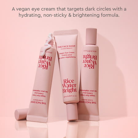 The Face Shop Rice Water Eye Cream | Niacinamide | Brightens Moisturizes Under Eye - 20ml