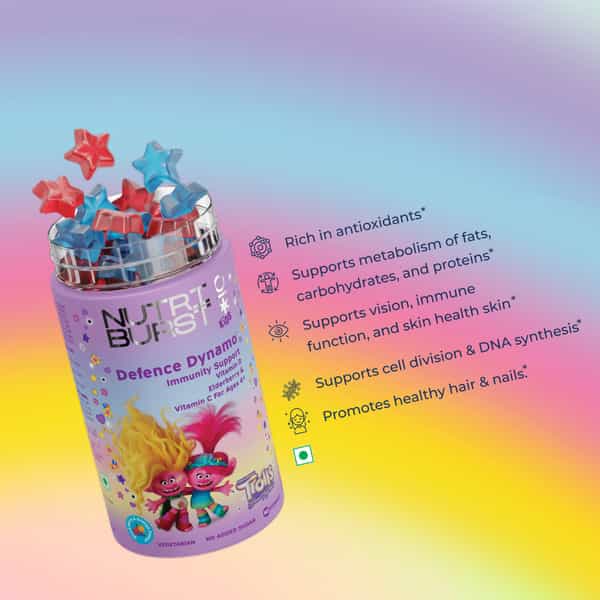 Nutriburst Defence Dynamo Trolls Gummies - 60 Gummy
