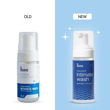 Formen Foam Based Intimate Wash Anti Bacterial | Anti Fungal Sulphate & Paraben Free 100ml-Pack Of 2