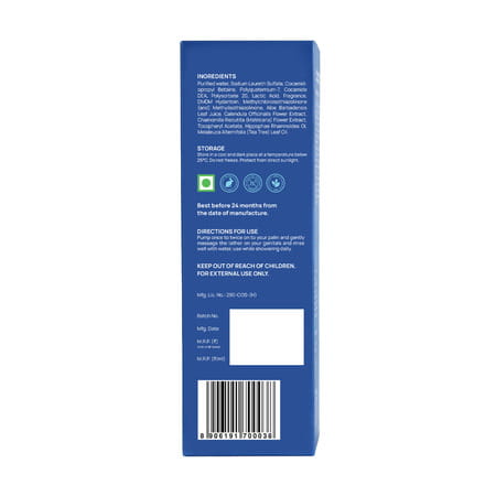 Formen Foam Based Intimate Wash Anti Bacterial | Anti Fungal Sulphate & Paraben Free 100ml-Pack Of 2