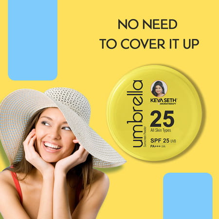 Keya Seth Aromatherapy Umbrella Sunscreen Powder - Spf 25 Uvb Pa+++ Uva- 50gm