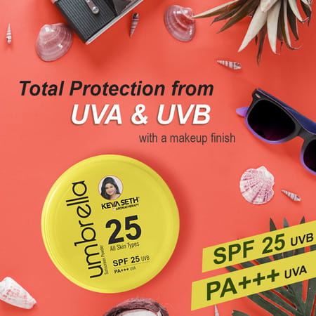 Keya Seth Aromatherapy Umbrella Sunscreen Powder - Spf 25 Uvb Pa+++ Uva- 50gm