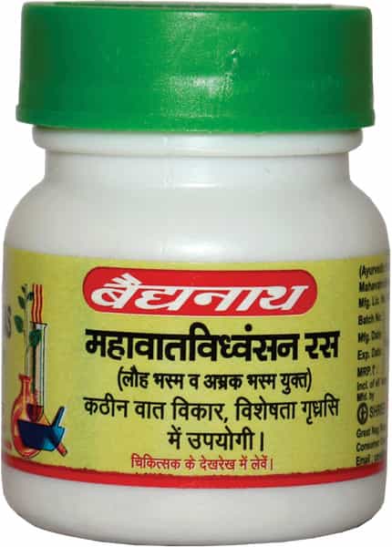 Baidyanath Asli Ayurved Mahavat Vidhwansan Ras 80 Tablets (Pack Of 2)