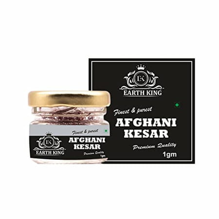Earth King Natural & Pure Finest A++ Grade Afghani Kesar Thread Saffron - 1gm