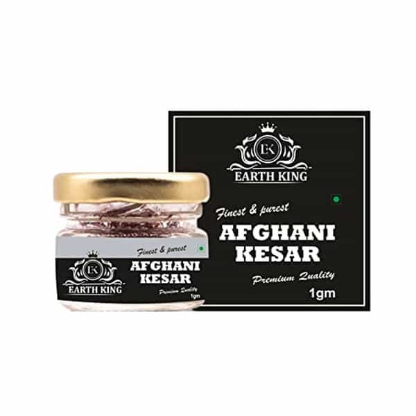 Earth King Natural & Pure Finest A++ Grade Afghani Kesar Thread Saffron - 1Gm