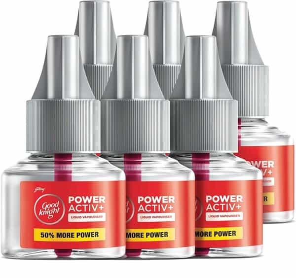 Godrej Good Knight Power Activ+ - Mosquito Repellent Refill 270 Ml (Pack Of 6)