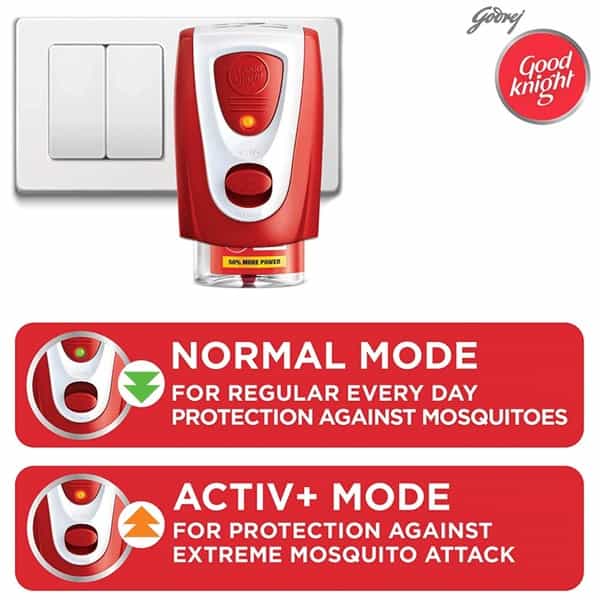 Godrej Good Knight Power Activ+ - Mosquito Repellent Refill 270 Ml (Pack Of 6)