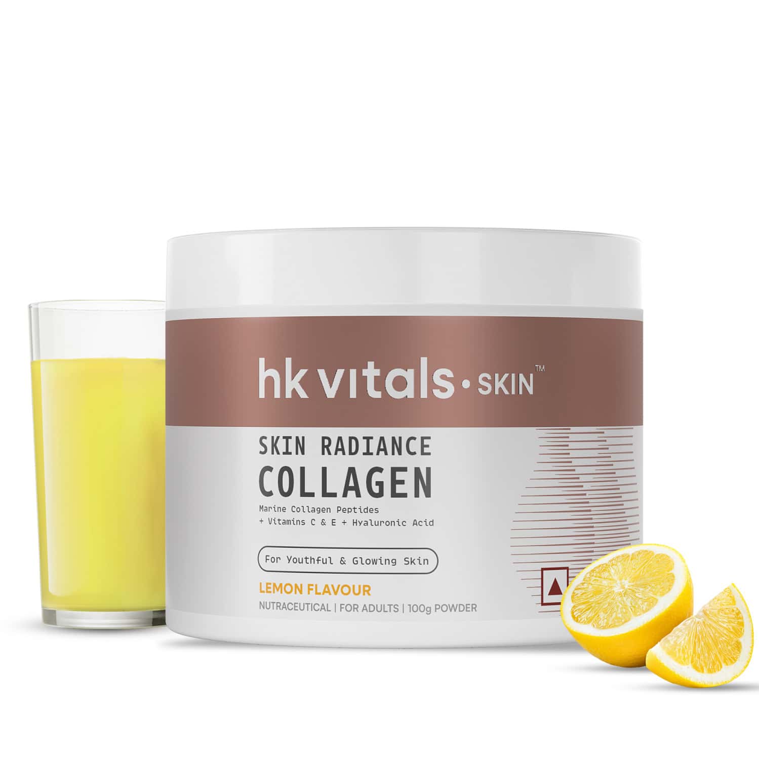 Hk Vitals Skin Radiance Marine Collagen Supplement (lemon - 100g)