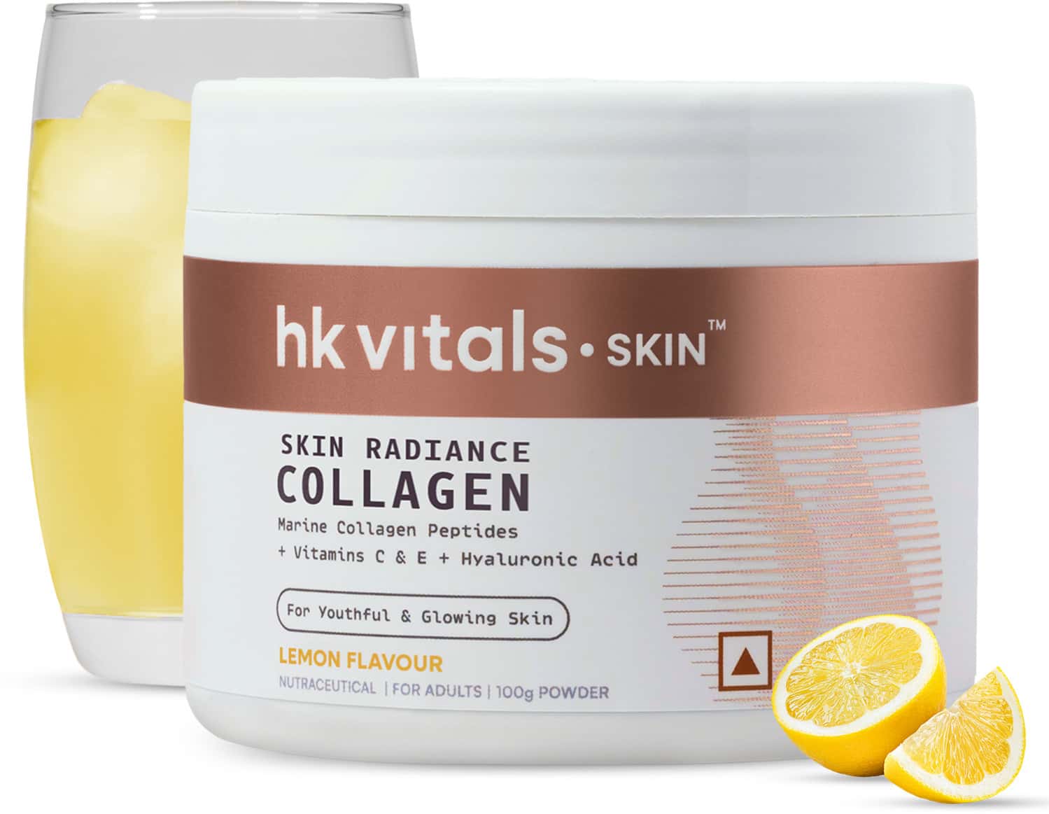 Hk Vitals Skin Radiance Marine Collagen Supplement (lemon - 100g)