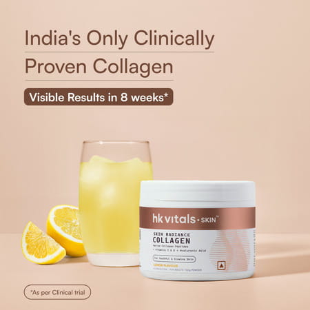 Hk Vitals Skin Radiance Marine Collagen Supplement (Lemon - 100G)