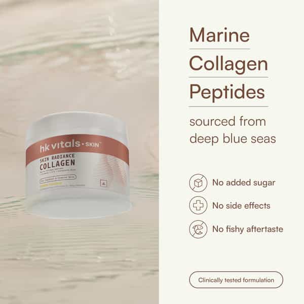 Hk Vitals Skin Radiance Marine Collagen Supplement (Lemon - 100G)