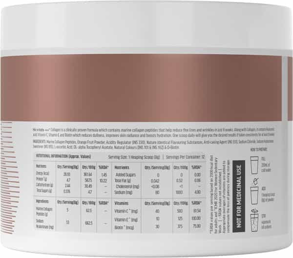 Hk Vitals Skin Radiance Marine Collagen Supplement (Lemon - 100G)