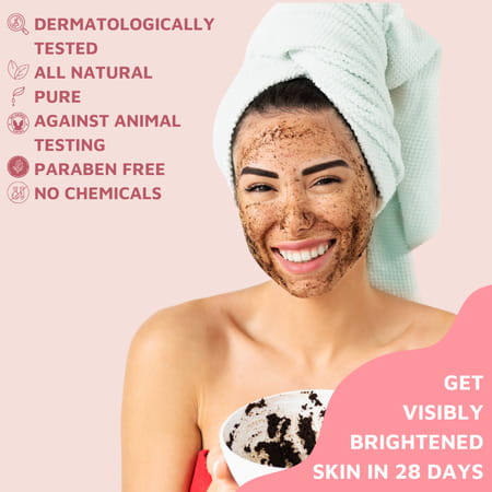 Coco Crush Rose Coconut Body Scrub For Brightening Skin | 100% Natural Scrub - 15g