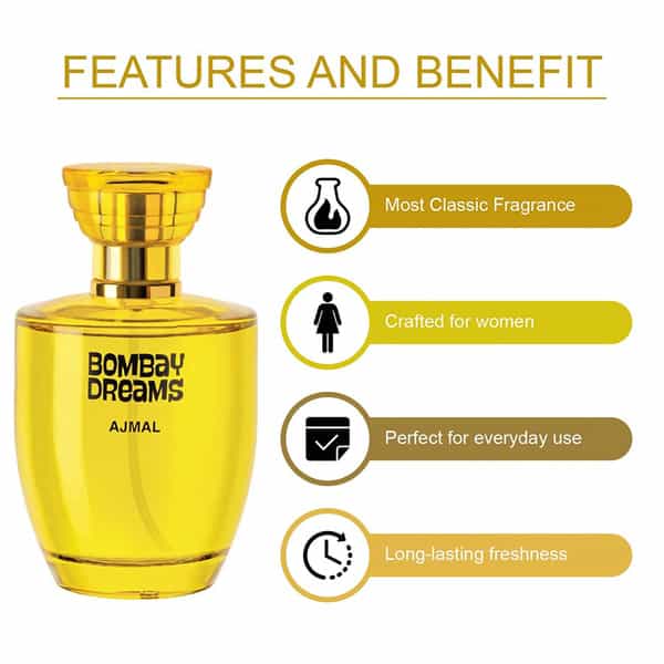 Ajmal Shiro Edp 90Ml Perfume For Men And Bombay Dreams Edp 100Ml Perfume For Women