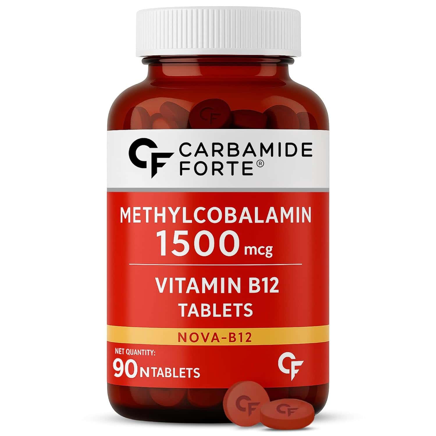 Carbamide Forte Methylcobalamin Vitamin B12 Supplement 1500mcg - 90 Veg Tablets