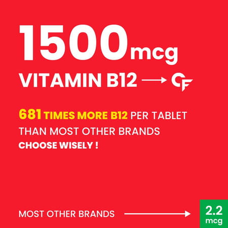 Carbamide Forte Methylcobalamin Vitamin B12 Supplement 1500mcg - 90 Veg Tablets
