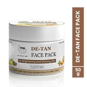 Tnw The Natural Wash Detan Face Pack | Orange Extract | Tan Removal & Glowing Skin | 50 Gm