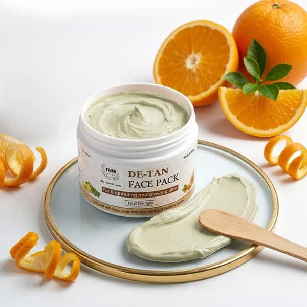 Tnw The Natural Wash Detan Face Pack | Orange Extract | Tan Removal & Glowing Skin | 50 Gm