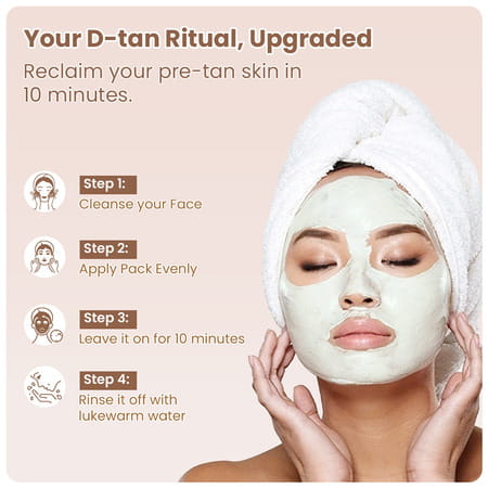 Tnw The Natural Wash Detan Face Pack | Orange Extract | Tan Removal & Glowing Skin | 50 Gm
