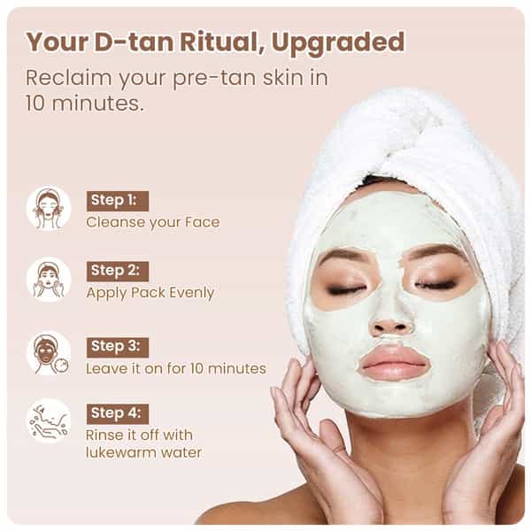 Tnw The Natural Wash Detan Face Pack | Orange Extract | Tan Removal & Glowing Skin | 50 Gm