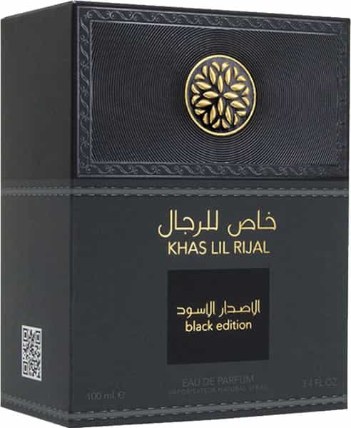 Lattafa Khas Lil Rijal Black Edition Long Lasting Imported Eau De Perfume 100Ml