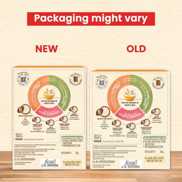 Nestle Cerelac Wheat | No Refined Sugar & No Preservatives | 6 To 24 Months | 300 Gm