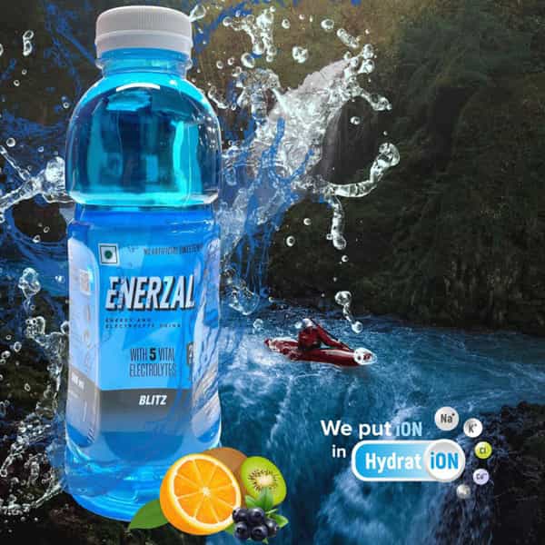 Enerzal Blitz Isotonic Hydration & Electrolyte Energy Drink Pet Bottle 500 Ml Each (Pack Of 6)