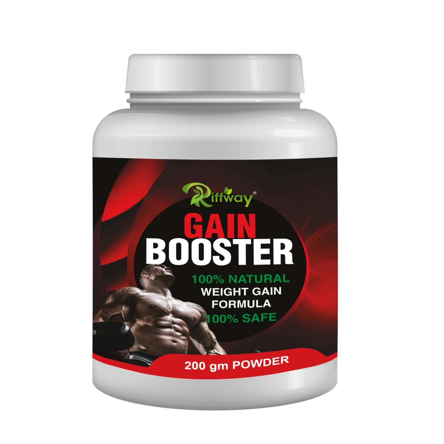 Riffway Gain Booster Weight Gain Powder | Improve Workout Performance 100% Ayurvedic (1x200gm)