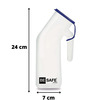 Besafe Forever Patient Urinal/Urine Pot For Adult Blue