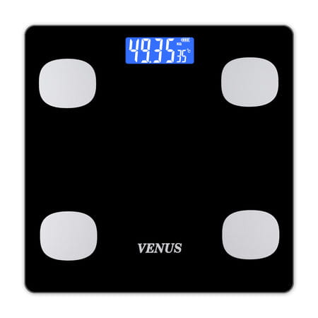 Venus (India) Electronic Digital Personal Bathroom Weight Machine | Upto 180kg | Eps-6399-New-Black