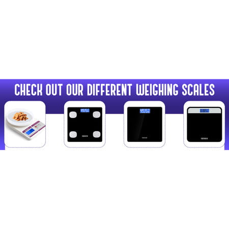 Venus (India) Electronic Digital Personal Bathroom Weight Machine | Upto 180kg | Eps-6399-New-Black