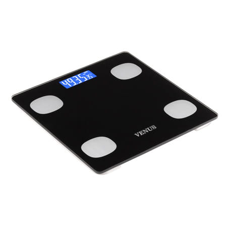Venus (India) Electronic Digital Personal Bathroom Weight Machine | Upto 180kg | Eps-6399-New-Black