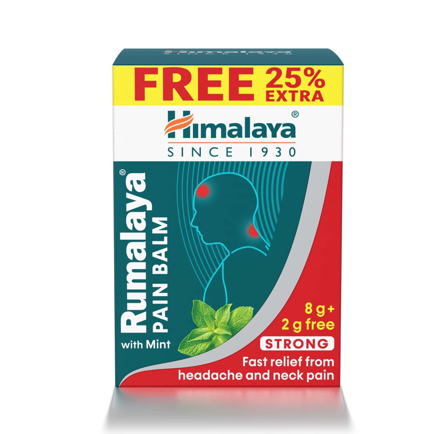 Himalaya Rumalaya | Strong Fast Relief From Headache & Neck Pain | Pain Balm | 10 Gm | 8g + 2g Free