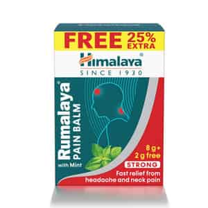 Himalaya Rumalaya | Strong Fast Relief From Headache & Neck Pain | Pain Balm | 10 Gm | 8g + 2g Free