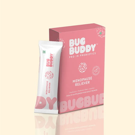 Bug Buddy Menopause Reliever | Menopause Supplement For Hormonal Balance | 30 Days Pack
