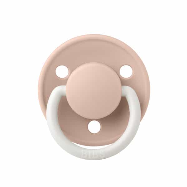 Bibs De Lux 2 Pack Silicone Onesize Blush Glow/Vanilla Glow - 0-3 Years
