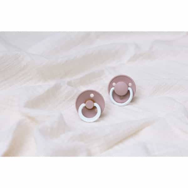 Bibs De Lux 2 Pack Silicone Onesize Blush Glow/Vanilla Glow - 0-3 Years