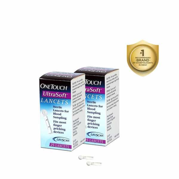 Onetouch Ultrasoft Lancets | Pack Of 50 Lancets | Designed For Less Pain