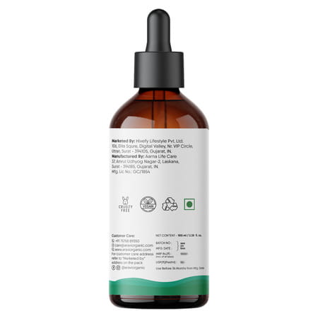 Aravi Organic Rosemary Essential Oil - Promotes Hair Growth | Healthy Scalp - 100Ml