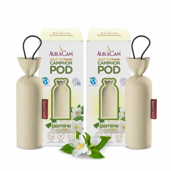 Auracam Gold Standard Camphor Pod Cone (Jasmine) - Set Of 2