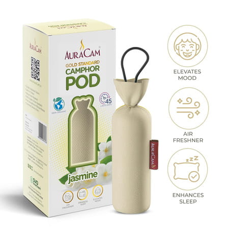 Auracam Gold Standard Camphor Pod Cone (Jasmine) - Set Of 2