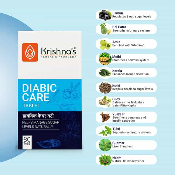 Krishna's Diabic Care Vati 80 Tab