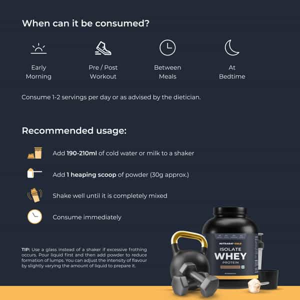 Nutrabay Gold 100% Whey Protein Isolate Rich Chocolate Creme - 2Kg