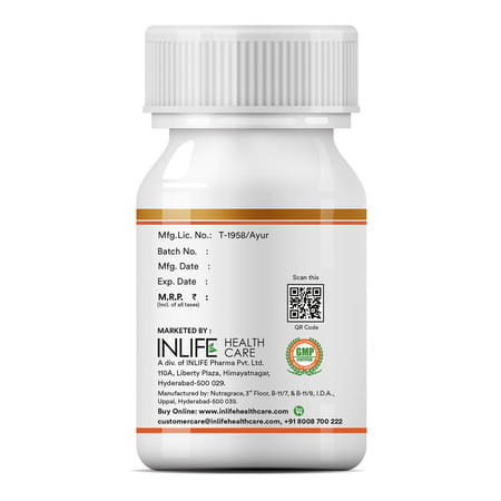 Inlife Flaxseed Oil Omega 3 6 9 Supplement Extra Virgin Cold Pressed 500 Mg - 60 Veg Capsules