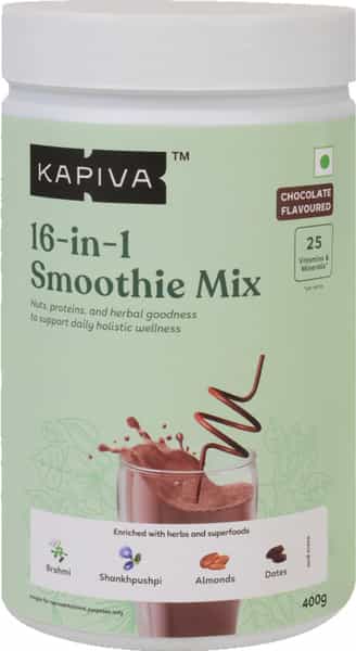 Kapiva 16-In-1 Smoothie Mix 400G | Superfoods Proteins Ayurvedic Herbs For Wellness