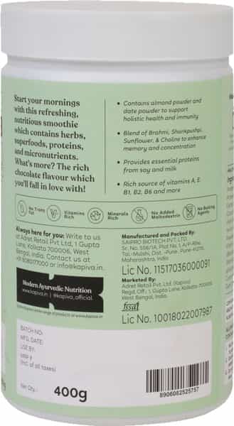 Kapiva 16-In-1 Smoothie Mix 400G | Superfoods Proteins Ayurvedic Herbs For Wellness