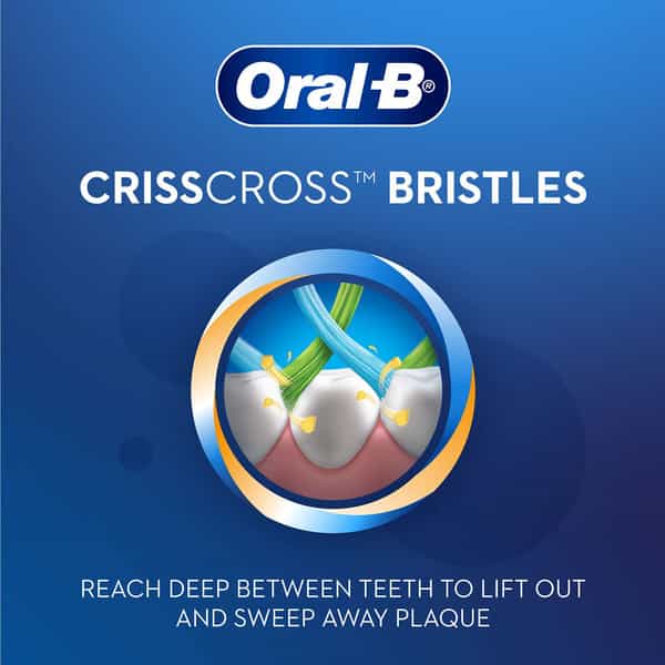 Oral-B Criss Cross - Family Pack Of 4 Toothbrushes Soft | For Adults | Manual | Multicolor