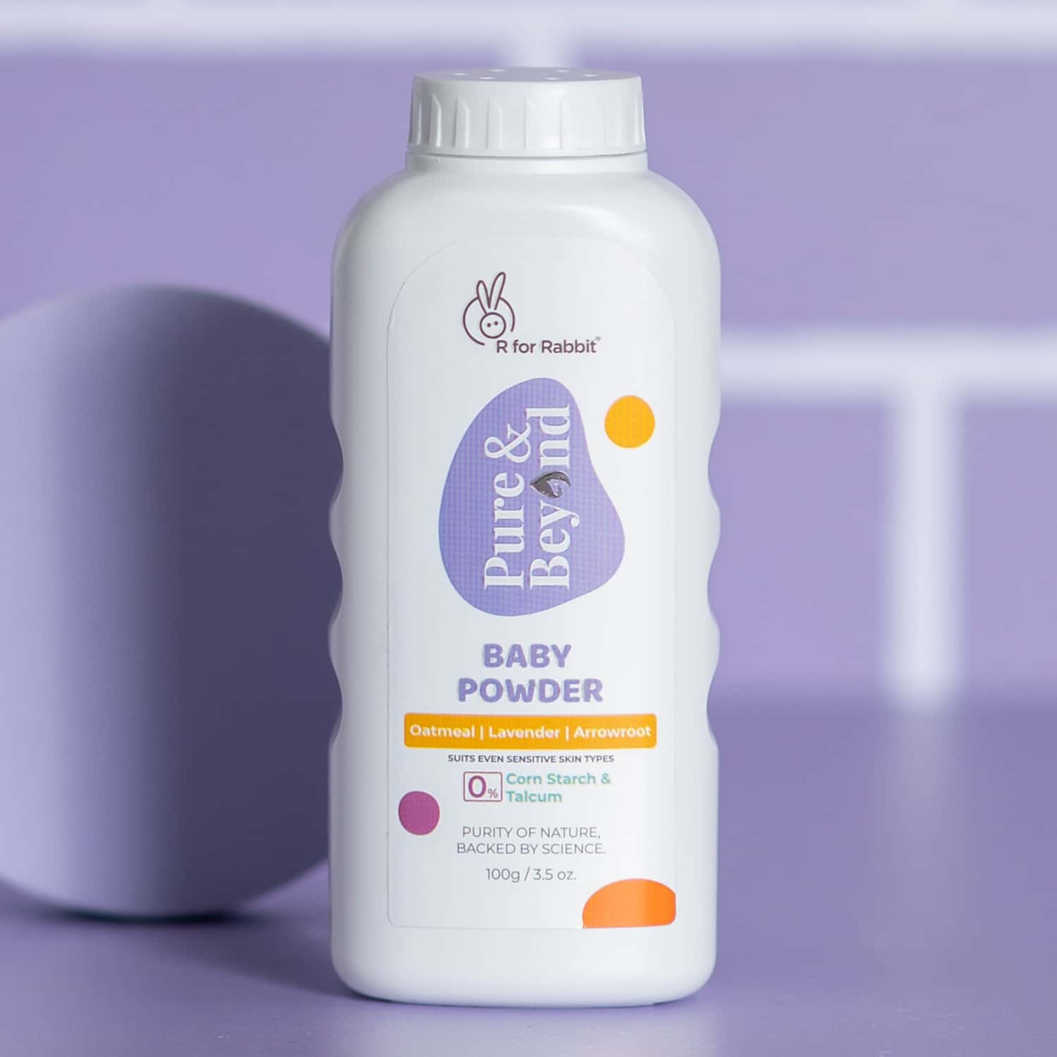 R For Rabbit Baby Powder 100g Pure & Beyond Natural|No Corn Starch, Talc Free, Suits Sensitive Skin